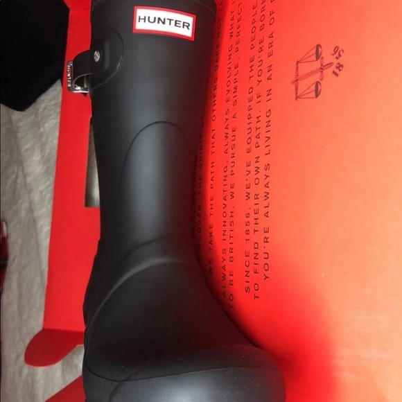Hunter original Short Black Rain Boots size 6 and size 10 - Picture 3 of 7